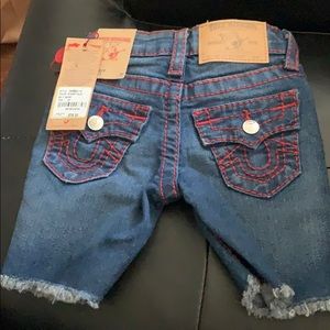Brand new true religion toddler shorts.